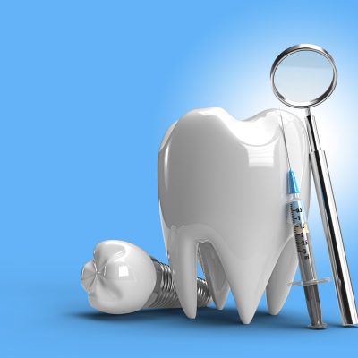 Dental Implants Surgery Concept Pen Tool Created Clipping Path Included in JPEG Easy to Composite.